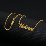Box Chain Personalized Necklace Nameplate Necklace Name Necklaces