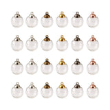 Clear Glass Bottle Charms Empty Globe Round Ball Pendant DIY Jewelry Making