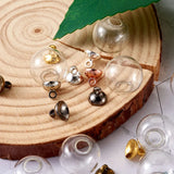 Clear Glass Bottle Charms Empty Globe Round Ball Pendant DIY Jewelry Making