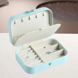 Double Layer PU Leather Watch and Ear Stud Holder for Women