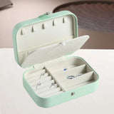 Double Layer PU Leather Watch and Ear Stud Holder for Women