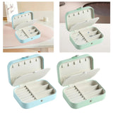 Double Layer PU Leather Watch and Ear Studs Holder for Women