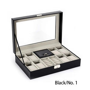 Dust-proof Display Case for Rings Watches Large Capacity Ladies