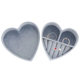 Heart Shaped Mini Jewelry Travel Case for Girls Earrings Necklaces