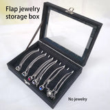 Jewelry Display Organizer Earrings Storage Case Ring Cover Fashionable Gift
