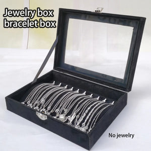 Velvet Necklace Bracelet Storage Organizer Box