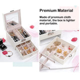 Large Capacity Vintage Jewelry Box for Rings Earring Necklace Women