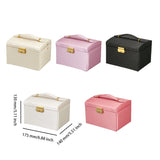 Three Layers Jewelry Box Paper Solid Necklace Storage