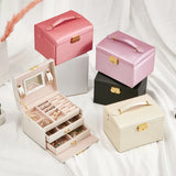 Three Layers Jewelry Box Paper Solid Necklace Storage