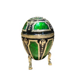Enameled Trinket Egg Jewelry Box Organizer Storage Gift
