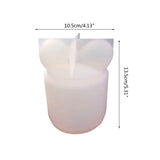 Resin Mold with Lid Bowknot Shape Small Jar Epoxy Resin Casting Mould DIY