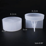 Round Box Resin Molds with 9-Slot Epoxy Molds