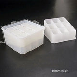 Round Box Resin Molds with 9-Slot Epoxy Molds