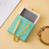 Dust-proof Jewelry Box with Handle Necklace Pendant Storage Case