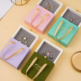 Dust-proof Jewelry Box with Handle Necklace Pendant Storage Case