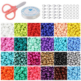 Czech Glass Seed Bead Charm Spacer Set for Jewelry Making