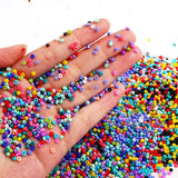 Czech Glass Seed Bead Charm Spacer Set for Jewelry Making