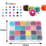 Czech Glass Seed Bead Charm Spacer Set for Jewelry Making