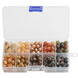 200Pcs 8mm Natural Citrines Round Stone Beads Glass Pearl Spacer