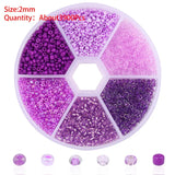 Glass Seed Beads Charm Spacer Beads Jewelry Making DIY Accessories