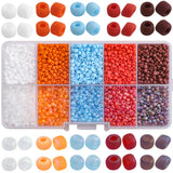 3mm Czech Matte Glass Seed Beads 6mm Letter Round Beads Gravel DIY Jewelry