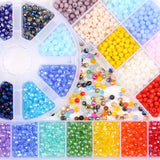 Faceted Crystal Beads High Multicolor Loose Spacer Glass Beads 4mm/6mm