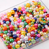 Colorful ABS Pearls Box Set with Tools for Jewelry Making