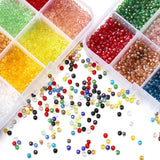 Faceted Glass Bicone Beads Set for DIY Jewelry Making Supplies