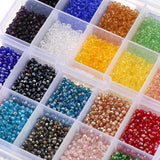Faceted Glass Bicone Beads Set for DIY Jewelry Making Supplies