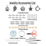 Jewelry Making Kit Glass Seed Beads Clay Acrylic Beads Tools Bracelet Rings DIY