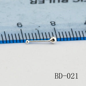 Silver Nose Stud Set Ball Shape for Women