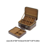 Bright Zip Jewelry Storage Box 2 Layers Large Capacity Household Travel Case