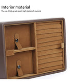 Bright Zip Jewelry Storage Box 2 Layers Large Capacity Household Travel Case