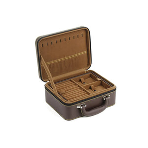 Bright Zip Jewelry Storage Box 2 Layers Large Capacity Household Travel Case