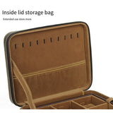 Bright Zip Jewelry Storage Box 2 Layers Large Capacity Household Travel Case
