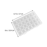Clear Box Storage Nail Case Organizer Jewelry Container Bead Holder