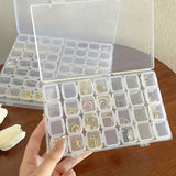Clear Box Storage Nail Case Organizer Jewelry Container Bead Holder
