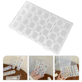Clear Box Storage Nail Case Organizer Jewelry Container Bead Holder
