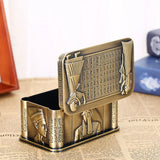 Vintage Metal European Earrings Organizer Storage Box
