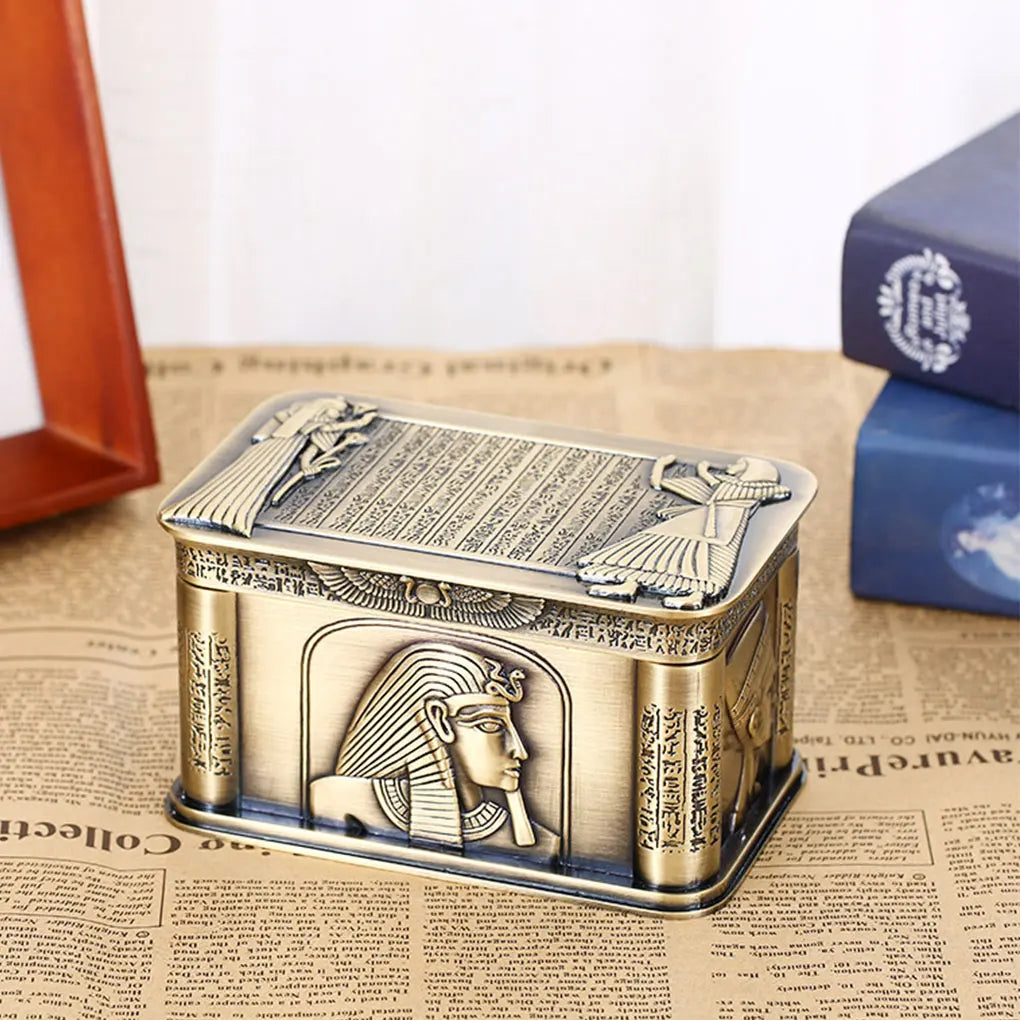 Vintage Metal European Earrings Organizer Storage Box