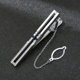 Crystal Agate Tie Clip for Men Wedding Guest Suit Cufflinks