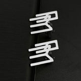 Men's Stainless Steel Initial Cufflinks & Shirt Clips Set