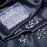 Mixed Shape Glass Beads Set Faceted Crystal Beads for Jewelry DIY