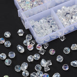Mixed Shape Glass Beads Set Faceted Crystal Beads for Jewelry DIY
