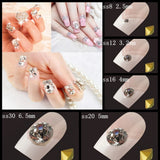 1200pcs Point Back Rhinestones Mix Size Set for Jewelry Nail Art Wedding Dress