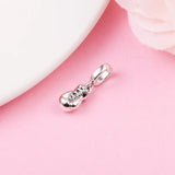 Sterling Silver Boxing Glove Dangle Charm Bead