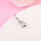 Sterling Silver Boxing Glove Dangle Charm Bead