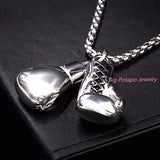Boxing Glove Pendant Charm Necklace Men Jewelry