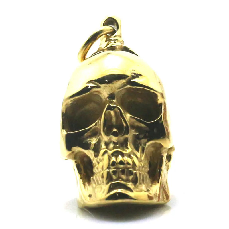 316L Stainless Steel Polishing Skull Biker Pendant