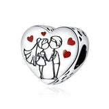 Boy And Girl Charm Beads Valentine Fit Bracelet Necklace